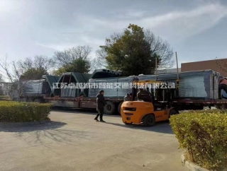 浙江客戶定制的快速公交brt公交站臺候車亭發貨